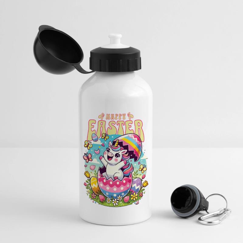 Easter Happy Easter Easter Bunny Easter Egg Spring Panoramic Thermal Bottle with Lid 500 ml