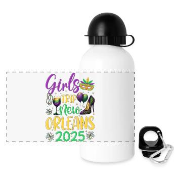 Voyage entre filles à la Nouvelle-Orléans 2025 (Garantie du prix le plus bas) - Gourde panoramique avec couvercle 500 ml - blanc - Devant