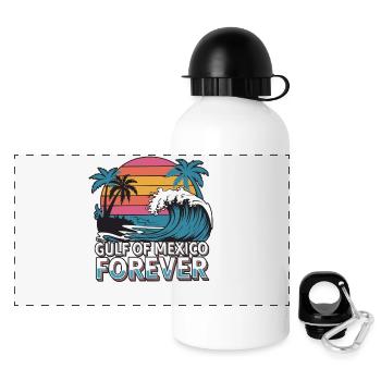 Gulf Of Mexico Oceanic Basin Tourist Spot Travel - Panoramic Thermal Bottle with Lid 500 ml - white - Front