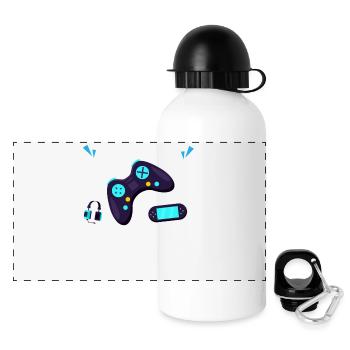 Halloween Piss Artboard 1 Copy 3 - Panoramic Thermal Bottle with Lid 500 ml - white - Front