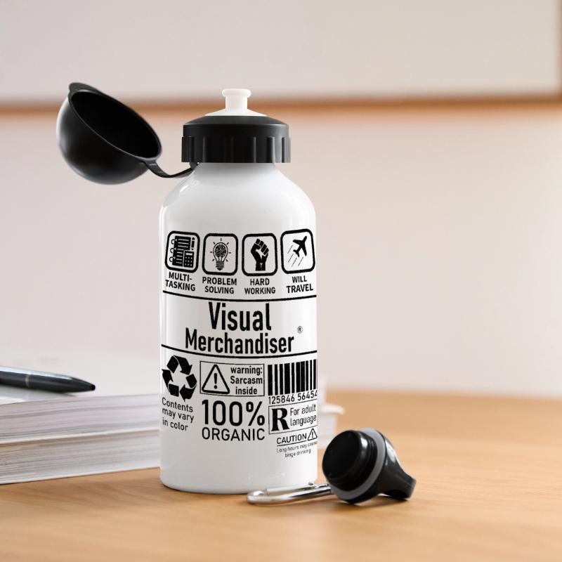 Visual Merchandiser multi tasking problem solving Panoramic Thermal Bottle with Lid 500 ml