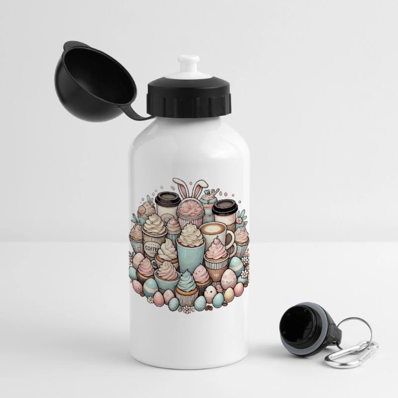 Easter Coffee Easter Bunny Coffee Drinker Panoramic Thermal Bottle with Lid 500 ml