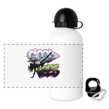Graffiti Art for Tanzliebhab - Panoramic Thermal Bottle with Lid 500 ml - white - Front