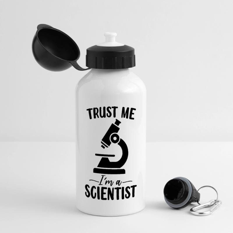Glaub mir, ich bin ein Wissenschaftler Lustiges medizinisches Labor Panorama Trinkflasche mit Deckel 500 ml