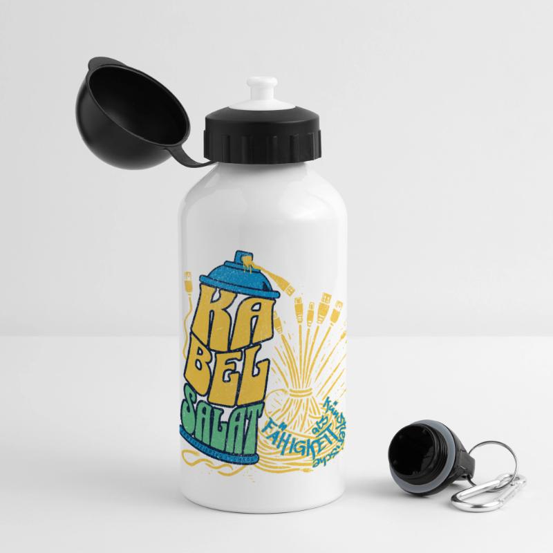 Cable clutter as an artistic skill Panoramic Thermal Bottle with Lid 500 ml