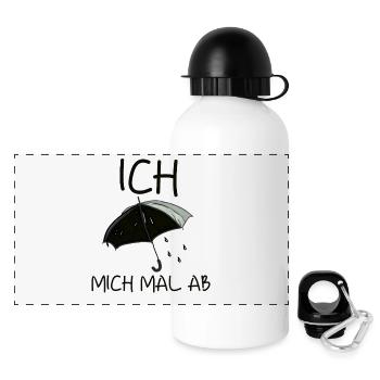 Umbrella Rebus - Panoramic Thermal Bottle with Lid 500 ml - white - Front