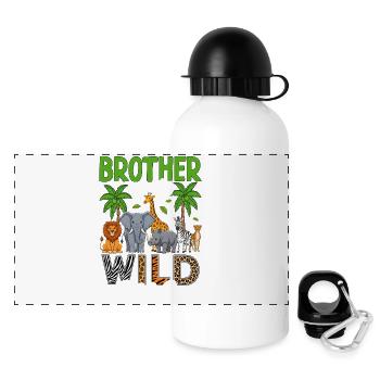 Brother of the Wild One - Panoramic Thermal Bottle with Lid 500 ml - white - Front