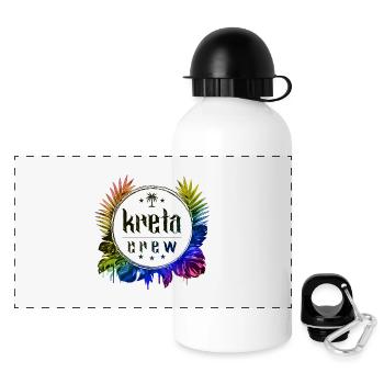 Crète Crew Coloré - Gourde panoramique avec couvercle 500 ml - blanc - Devant