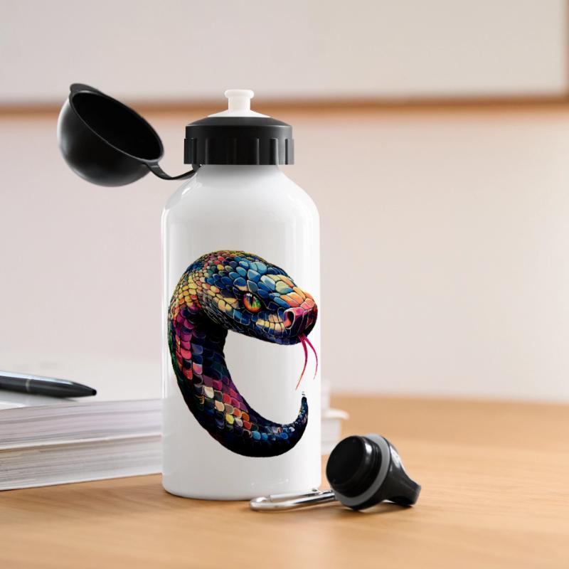 serpent, python, cobra, serpent à sonnettes, serpents Gourde panoramique avec couvercle 500 ml
