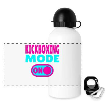 Kickboxing Mode ON – Power for Martial Artists - Panoramic Thermal Bottle with Lid 500 ml - white - Front
