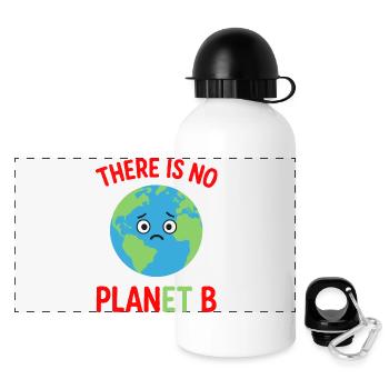 There is no plan B - Panoramic Thermal Bottle with Lid 500 ml - white - Front