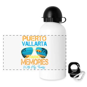 Puerto Vallarta crée des souvenirs - Gourde panoramique avec couvercle 500 ml - blanc - Devant