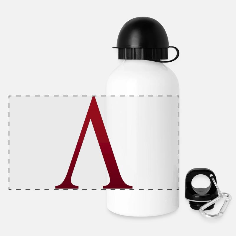 Red Λ Monogram Powerful - Panoramic Thermal Bottle with Lid 500 ml - white