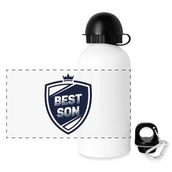Best Son Shield - Panoramic Thermal Bottle with Lid 500 ml - white - Front