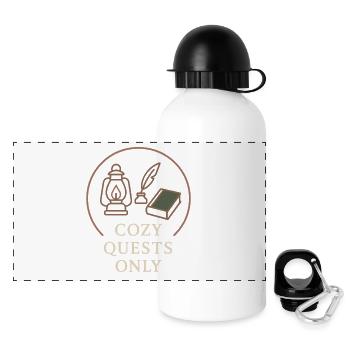 Booktok Fantasy Bookish Humor Geschenk Für - Panorama Trinkflasche mit Deckel 500 ml - Weiß - Vorne