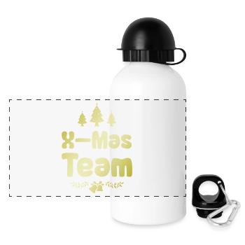 X-Mas Team - Panoramic Thermal Bottle with Lid 500 ml - white - Front