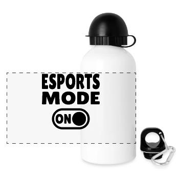 Esports Mode ON – Gaming - Panoramic Thermal Bottle with Lid 500 ml - white - Front