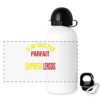 Nicht perfekt, aber die Unterstützung von Lens ist dasselbe - Panorama Trinkflasche mit Deckel 500 ml - Weiß - Vorne