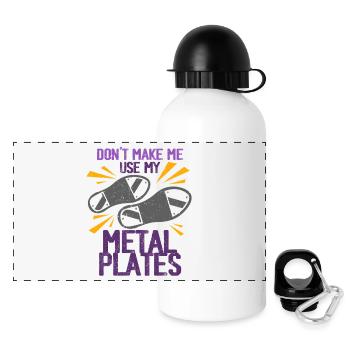Stepptanz Stepptänzer Stepptänzerin Stepper - Panorama Trinkflasche mit Deckel 500 ml - Weiß - Vorne