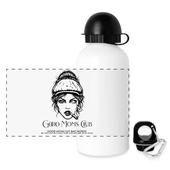 GuteMamasClub Brave Moms - Panoramic Thermal Bottle with Lid 500 ml - white - Front