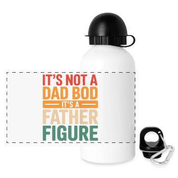 It's Not A Dad Bod It's A Father Figure - Panoramic Thermal Bottle with Lid 500 ml - white - Front