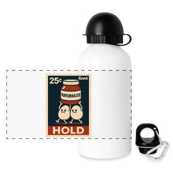 Porter deux œufs à la mayonnaise - Gourde panoramique avec couvercle 500 ml - blanc - Devant