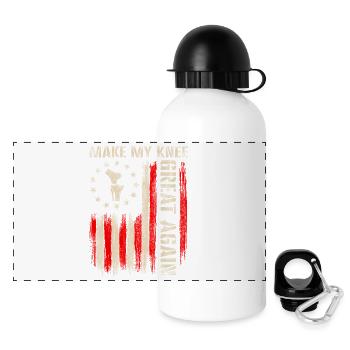 Mein Knie wieder großartig machen ACL-Erholung - Panorama Trinkflasche mit Deckel 500 ml - Weiß - Vorne