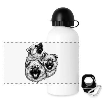 Eurasier | Fluffies - Panoramic Thermal Bottle with Lid 500 ml - white - Front