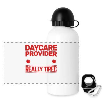 Daycare Provider by day - Panoramic Thermal Bottle with Lid 500 ml - white - Front