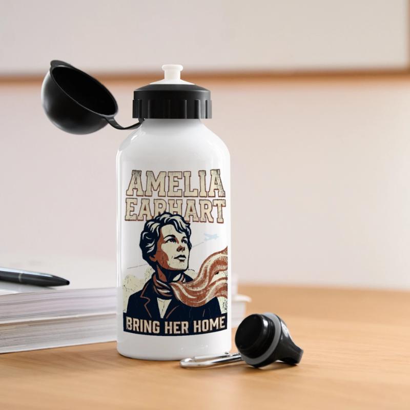 Amelia Earhart – Bring Her Home Panoramic Thermal Bottle with Lid 500 ml