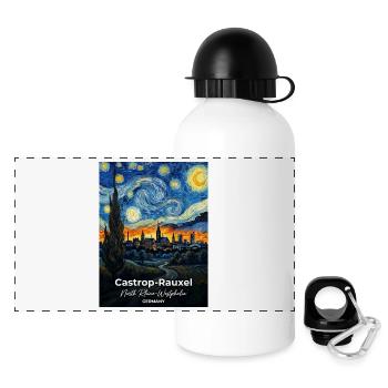 Castrop-Rauxel Germany Sternennacht  - Panorama Trinkflasche mit Deckel 500 ml - Weiß - Vorne
