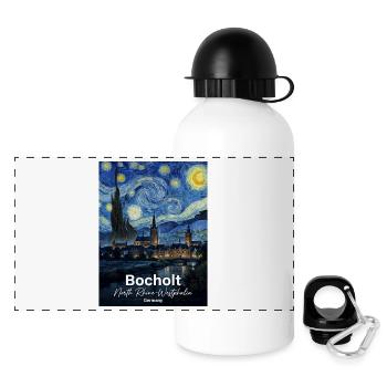 Bocholt Germany Sternennacht - Panorama Trinkflasche mit Deckel 500 ml - Weiß - Vorne