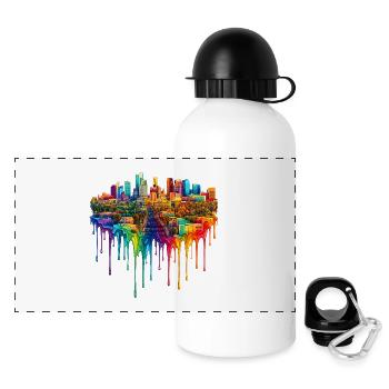 Mesa Arizona Dripping Art - Panoramic Thermal Bottle with Lid 500 ml - white - Front