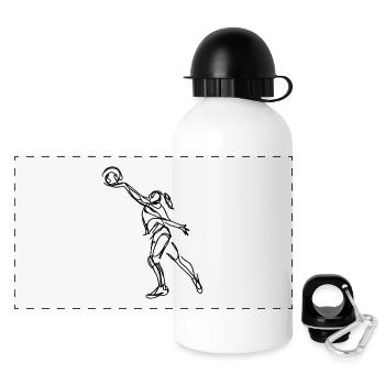 Volleyball player - Panoramic Thermal Bottle with Lid 500 ml - white - Front