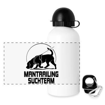 Mantrailing Recherche Team Chien Sport Chiens Wilsigns - Gourde panoramique avec couvercle 500 ml - blanc - Devant
