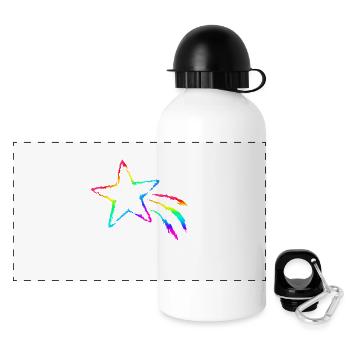 Shooting star - Panoramic Thermal Bottle with Lid 500 ml - white - Front
