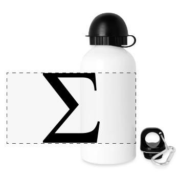 sigma greek - Gourde panoramique avec couvercle 500 ml - blanc - Devant