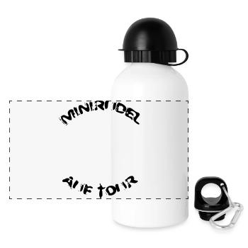 minirudel_auf_tour - Panoramic Thermal Bottle with Lid 500 ml - white - Front