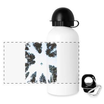 Plane - Panoramic Thermal Bottle with Lid 500 ml - white - Front