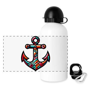 An Anchor - Panoramic Thermal Bottle with Lid 500 ml - white - Front