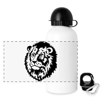 Loewe Big Cat - Gourde panoramique avec couvercle 500 ml - blanc - Devant