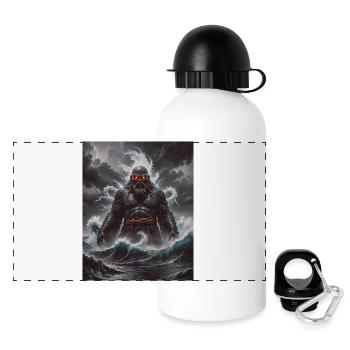 Umibōzu Colossal de la mer Noire dominant la rue - Gourde panoramique avec couvercle 500 ml - blanc - Devant