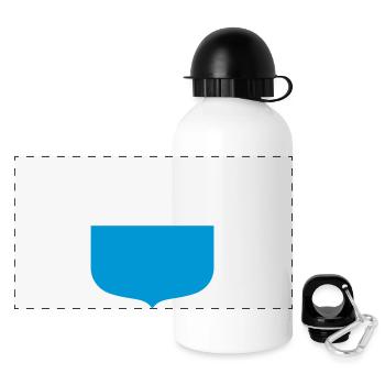 Bayern - Panorama Trinkflasche mit Deckel 500 ml - Weiß - Vorne