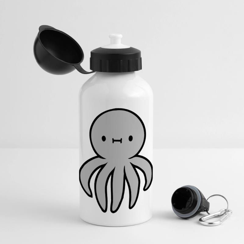 Octopus Octopus Octopus Squid Cute Giant Squid Funny Panoramic Thermal Bottle with Lid 500 ml