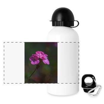 Pink Flowers - Panoramic Thermal Bottle with Lid 500 ml - white - Front
