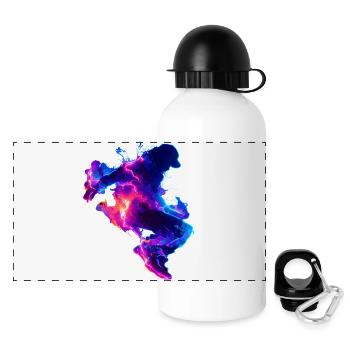 Electric_Storm_Breaker - Panorama Trinkflasche mit Deckel 500 ml - Weiß - Vorne