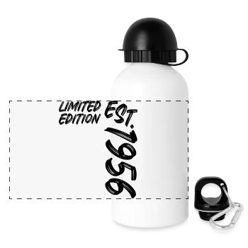 Limited Edition Est. 1956 - Panorama Trinkflasche mit Deckel 500 ml - Weiß - Vorne