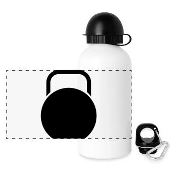 Kettle bell - Panoramic Thermal Bottle with Lid 500 ml - white - Front