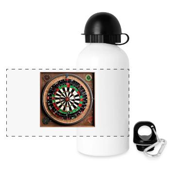 Anatomie d'un jeu de fléchettes - Gourde panoramique avec couvercle 500 ml - blanc - Devant