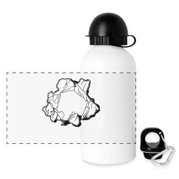 Torn paper ca321 - Panoramic Thermal Bottle with Lid 500 ml - white - Front